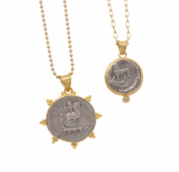22k Gold Ancient Roman Coin Pendant Collection