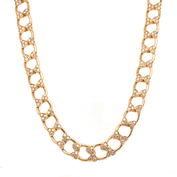 Vintage Van Cleef and Arpels "Suite of Hearts" Diamond Necklace
