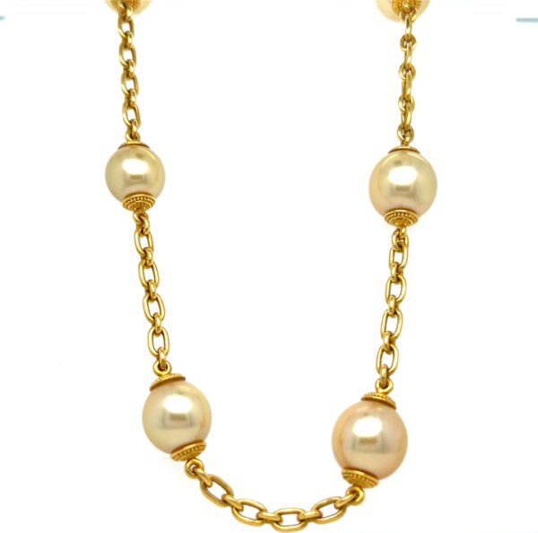 Golden Sea Pearl Necklace