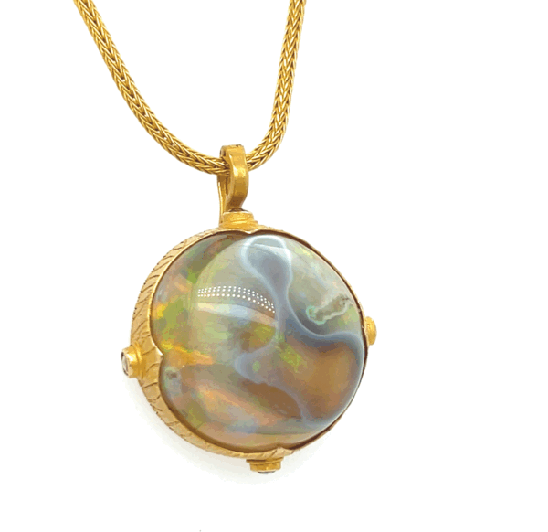 52ct "Mars" Ethiopian Opal pendant