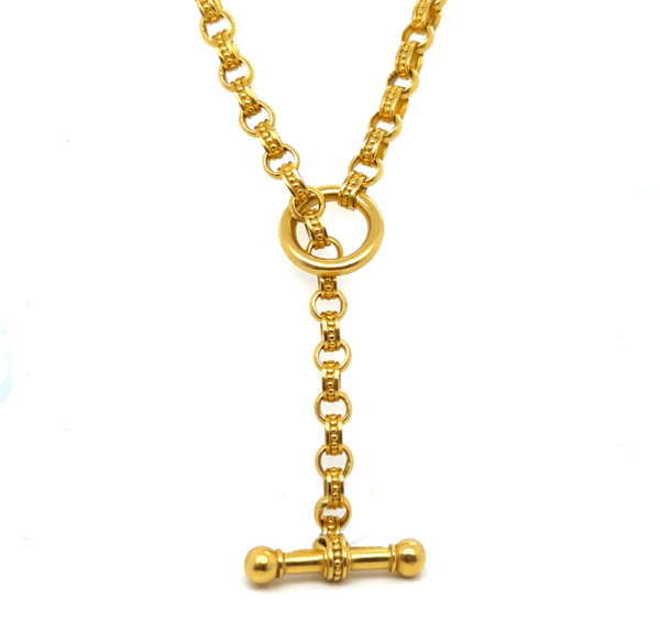 22k gold "Sharon" necklace by Carolyn Tyler