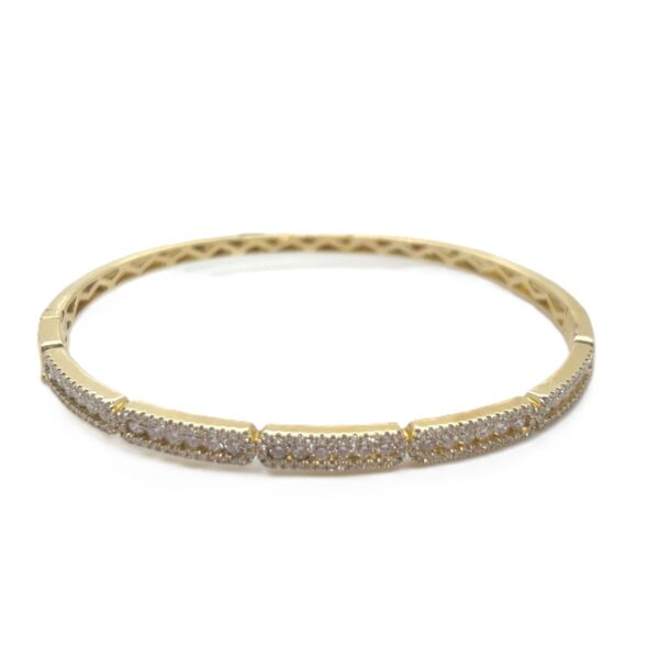14k Gold Diamond Bracelet Bangle