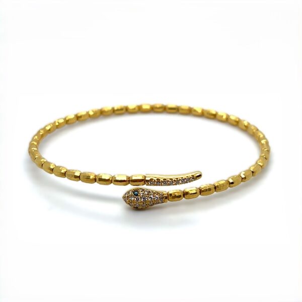 Diamond Snake Wrap Bracelet