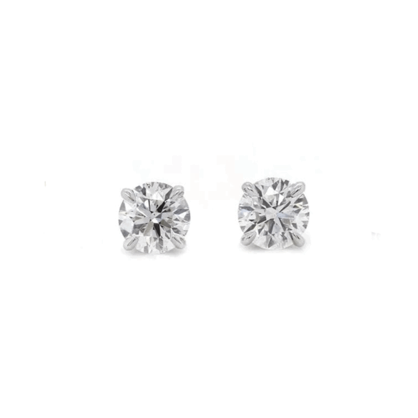1.09cttw 4 prong Martini diamond stud earrings