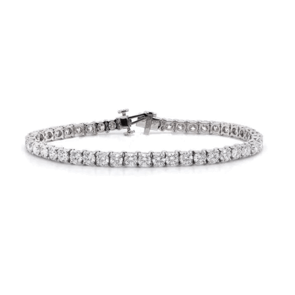 14K White Gold 8.41ct Diamond Tennis Bracelet