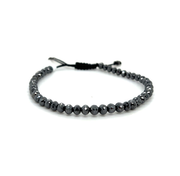 Black Diamond Bead Bracelet