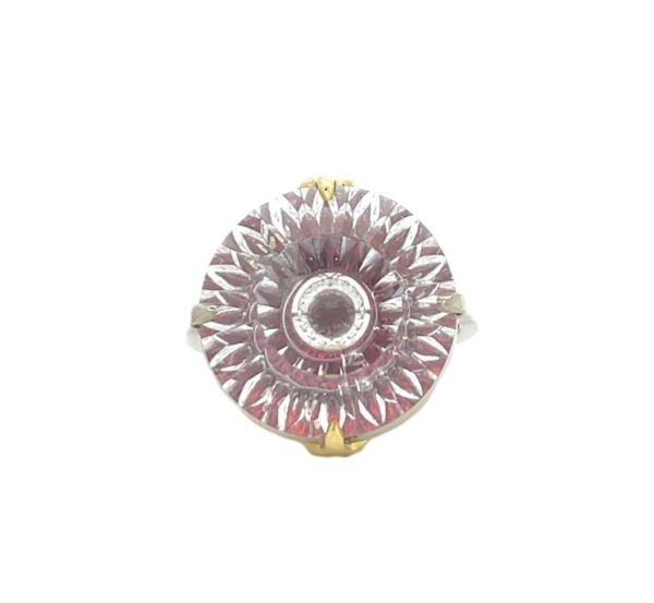 Fantasy Cut Quartz Ring by Brad Weber