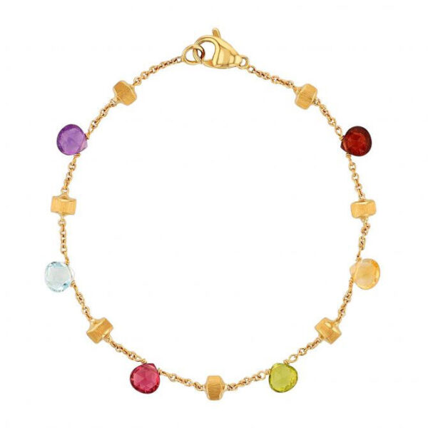 18K Yellow Gold Marco Picagio Paradise Gemstone Bracelet