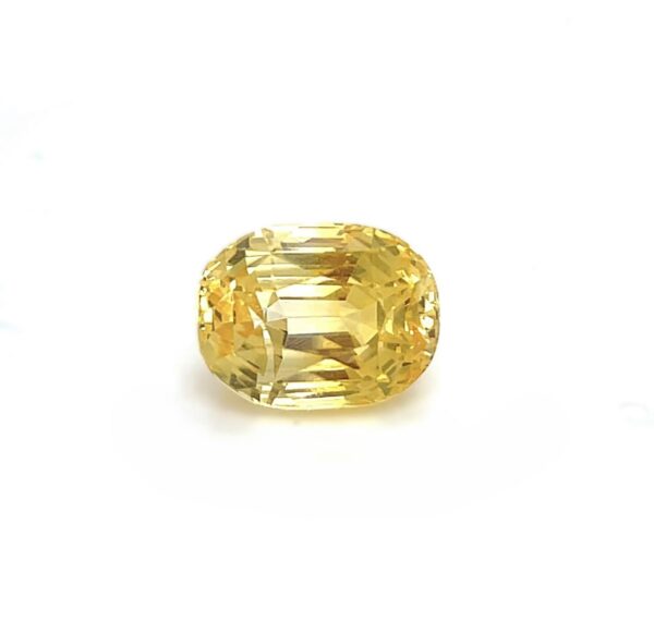 Cushion Unheated 19.68 ct Yellow Sapphire