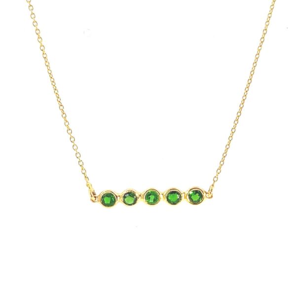 18K Yellow Gold Tsavorite Necklace