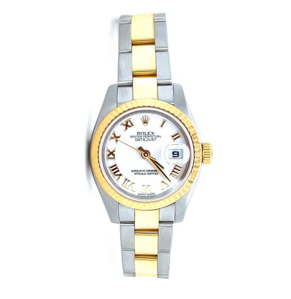 Rolex Datejust Ladies Stainless Steel & Yellow Gold Watch