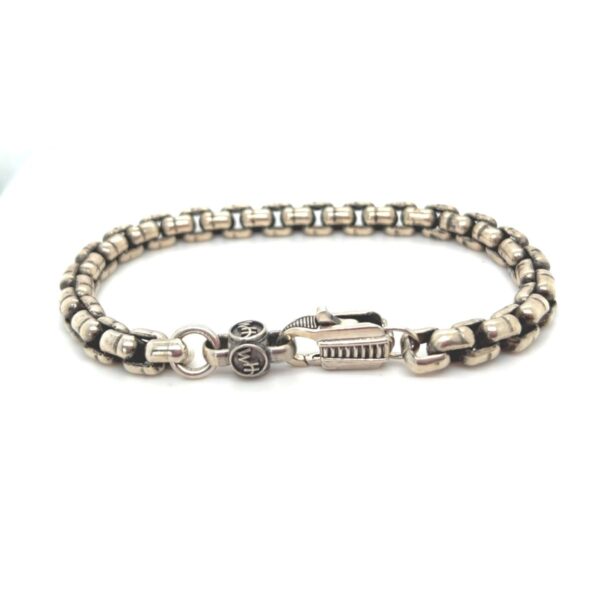 Sterling Silver Large Men's Bracelet by William Henry